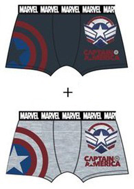 Marvel, Amerika kapitány férfi boxeralsó 2 darab/csomag L