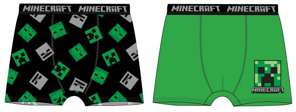 Minecraft Green gyerek boxeralsó 2 darab/csomag 6 év / 116 cm