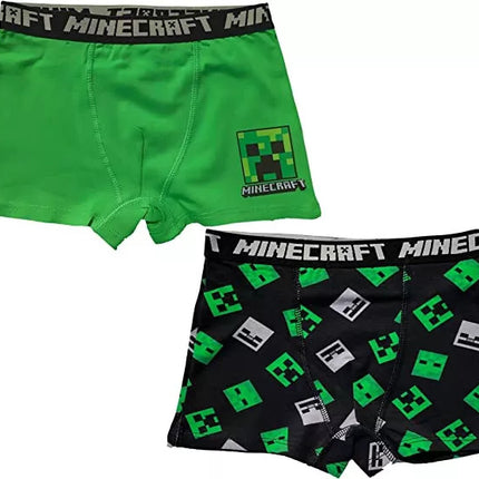 Minecraft Green gyerek boxeralsó 2 darab/csomag 8 év / 128 cm