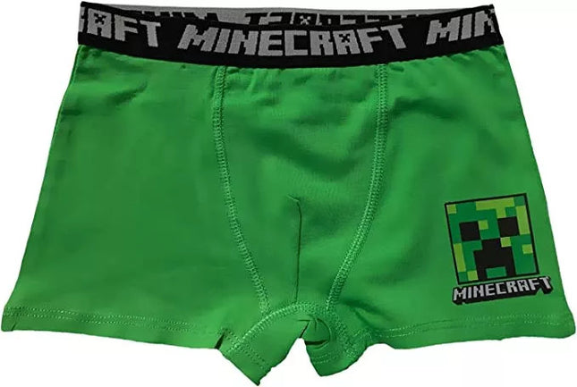 Minecraft Green gyerek boxeralsó 2 darab/csomag 8 év / 128 cm
