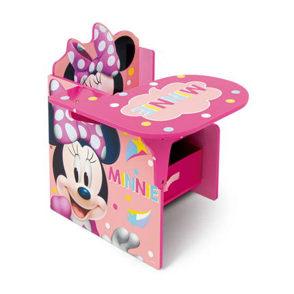 Disney Minnie Dots fa szék és íróasztal szett játéktárolóval