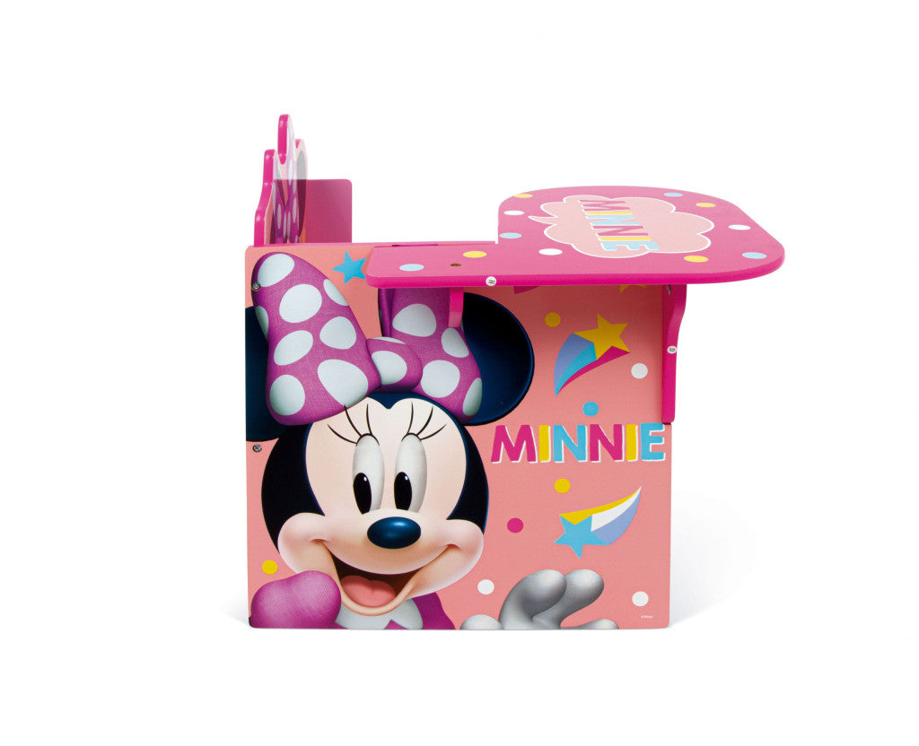 Disney Minnie Dots fa szék és íróasztal szett játéktárolóval