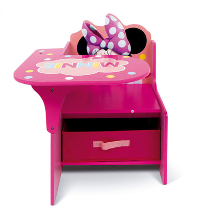 Disney Minnie Dots fa szék és íróasztal szett játéktárolóval
