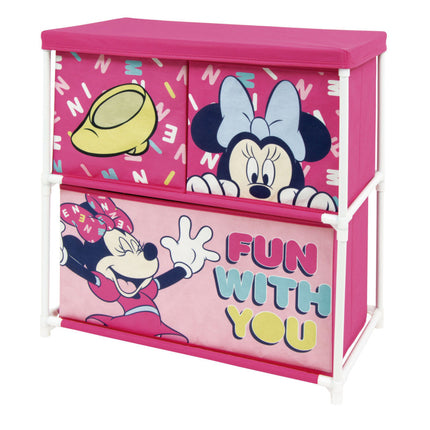 Disney Minnie Fun játéktároló állvány 3 rekeszes 53x30x60 cm