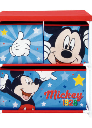 Disney Mickey Star játéktároló állvány 3 rekeszes 53x30x60 cm