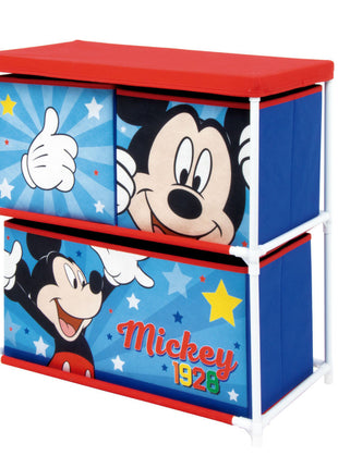 Disney Mickey Star játéktároló állvány 3 rekeszes 53x30x60 cm