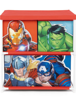 Bosszúállók Team játéktároló állvány 3 rekeszes 53x30x60 cm