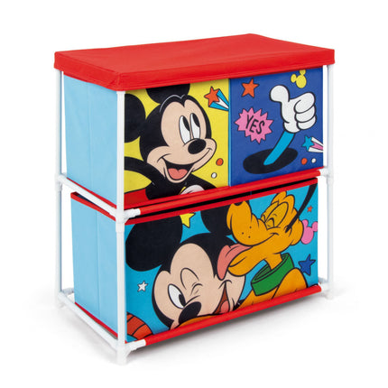 Disney Mickey, Pluto játéktároló állvány 3 rekeszes 53x30x60 cm