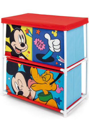 Disney Mickey, Pluto játéktároló állvány 3 rekeszes 53x30x60 cm