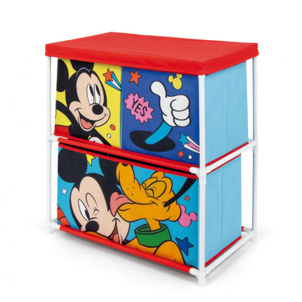 Disney Mickey, Pluto játéktároló állvány 3 rekeszes 53x30x60 cm