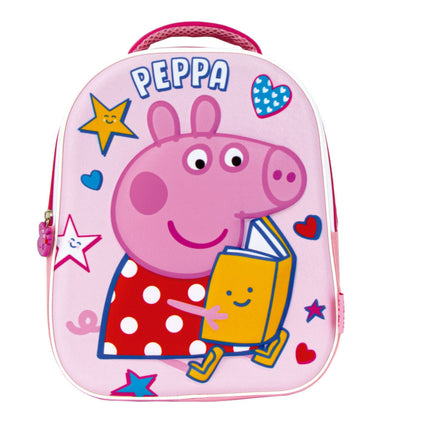Peppa malac Book 3D hátizsák, táska 32 cm
