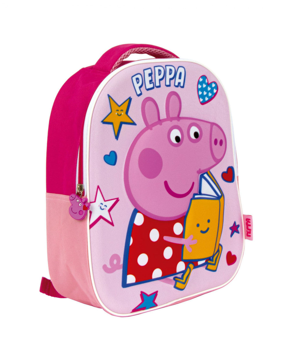 Peppa malac Book 3D hátizsák, táska 32 cm