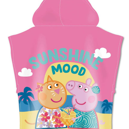 Peppa malac Sunshine strand törölköző poncsó 55x110cm (Fast Dry)