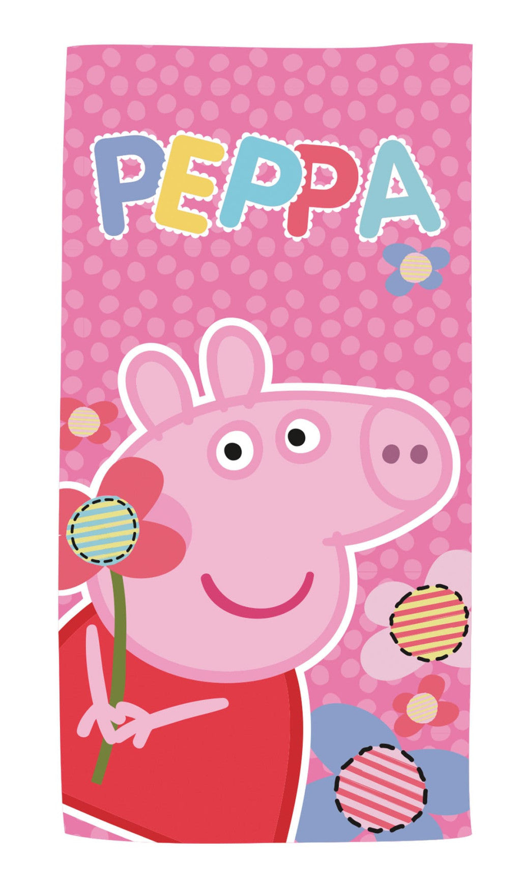 Peppa malac Flower fürdőlepedő, strand törölköző 70x140cm (Fast Dry)