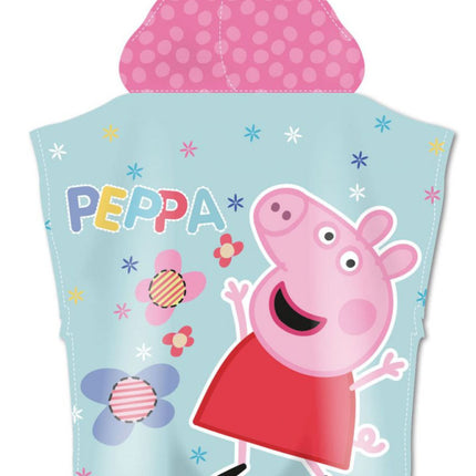 Peppa malac Flower strand törölköző poncsó 55x110cm (Fast Dry)