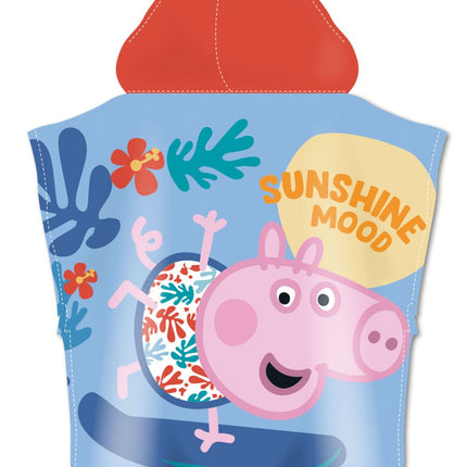 Peppa malac Skateboard strand törölköző poncsó 55x110cm (Fast Dry)