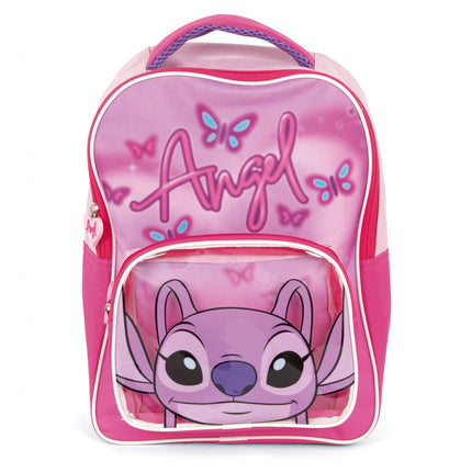 Disney Lilo és Stitch, A csillagkutya Pink Angel hátizsák, táska 30 cm