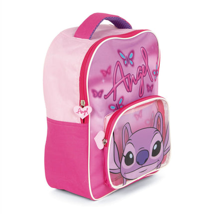 Disney Lilo és Stitch, A csillagkutya Pink Angel hátizsák, táska 30 cm