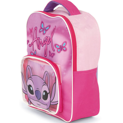 Disney Lilo és Stitch, A csillagkutya Pink Angel hátizsák, táska 30 cm