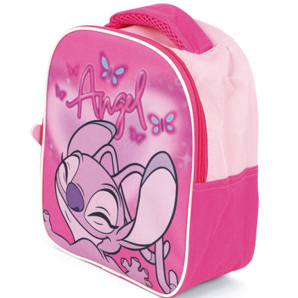 Disney Lilo és Stitch, A csillagkutya Pink Angel hátizsák, táska 24 cm