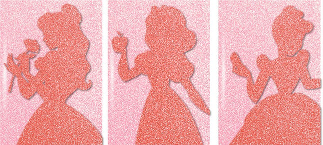 Disney Hercegnők csillámos mini notesz szett