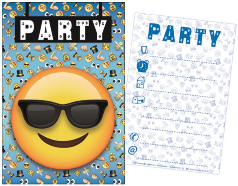 Emoji Party meghívó