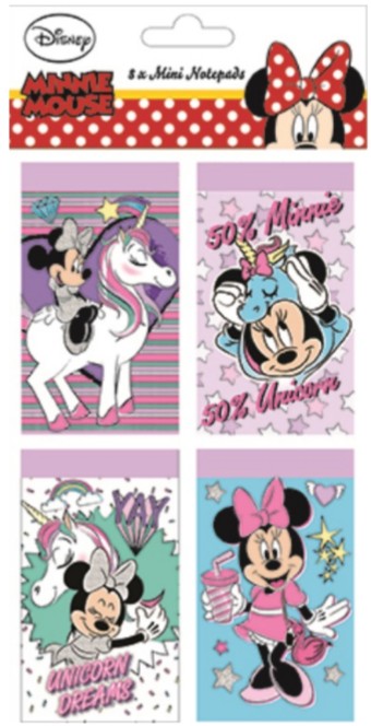 Disney Minnie Mini Notesz, 8 db-os szett