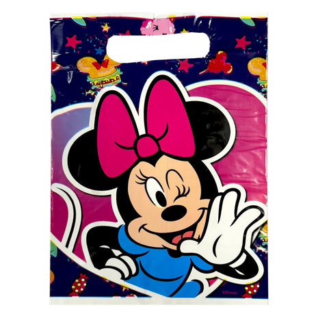 Disney Minnie Snacks műanyag ajándéktasak, ajándékzacskó 10 db-os