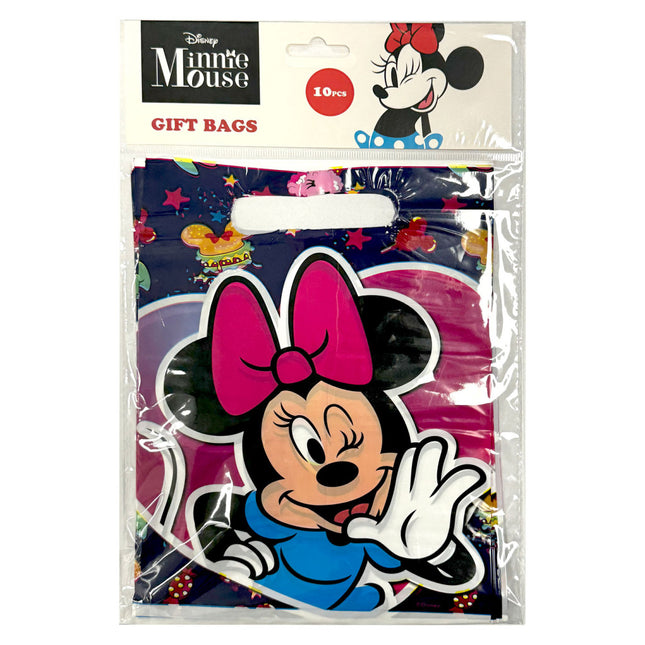Disney Minnie Snacks műanyag ajándéktasak, ajándékzacskó 10 db-os