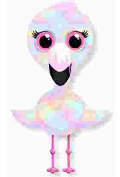 Ojo Pastel Flamingó plüss figura 15 cm