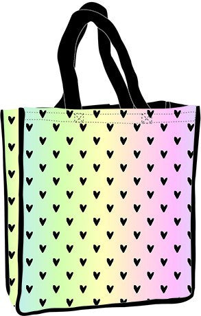 Szives hologrammos shopping bag 34 cm