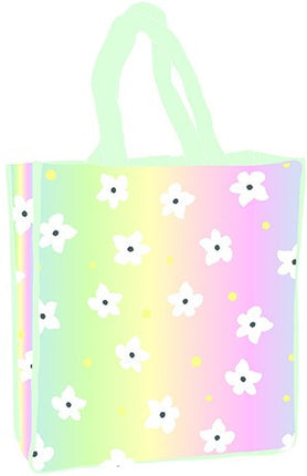 Virág White hologrammos shopping bag 34 cm
