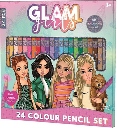 Glam Girls színes ceruza 24 db-os