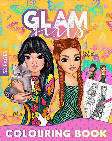 Glam Girls Mia, Khloe színező 32 oldal