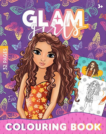 Glam Girls Eva színező 32 oldal