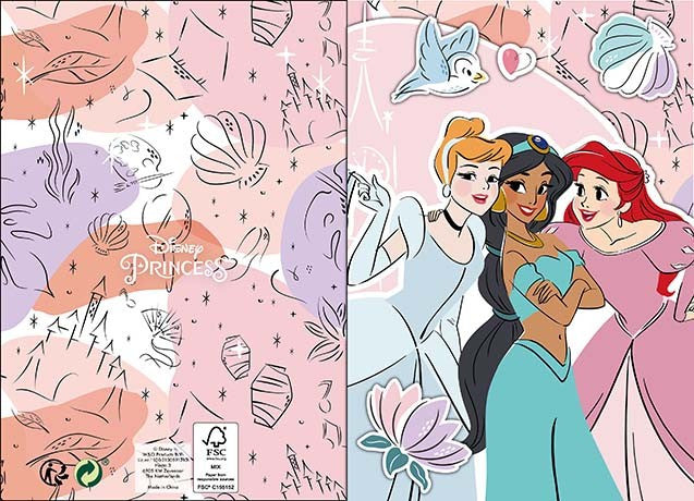 Disney Hercegnők 3D pop-up üdvözlőkártya + boríték