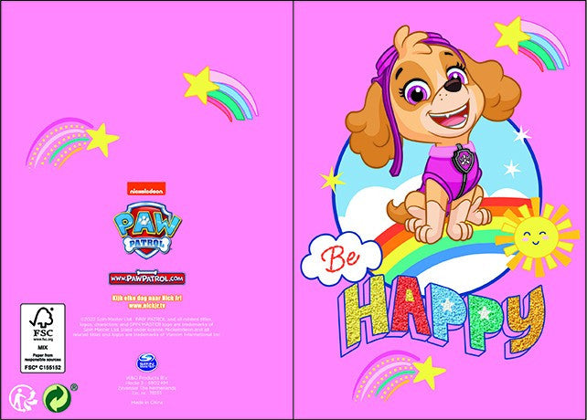 Mancs Őrjárat Happy 3D pop-up üdvözlőkártya + boríték