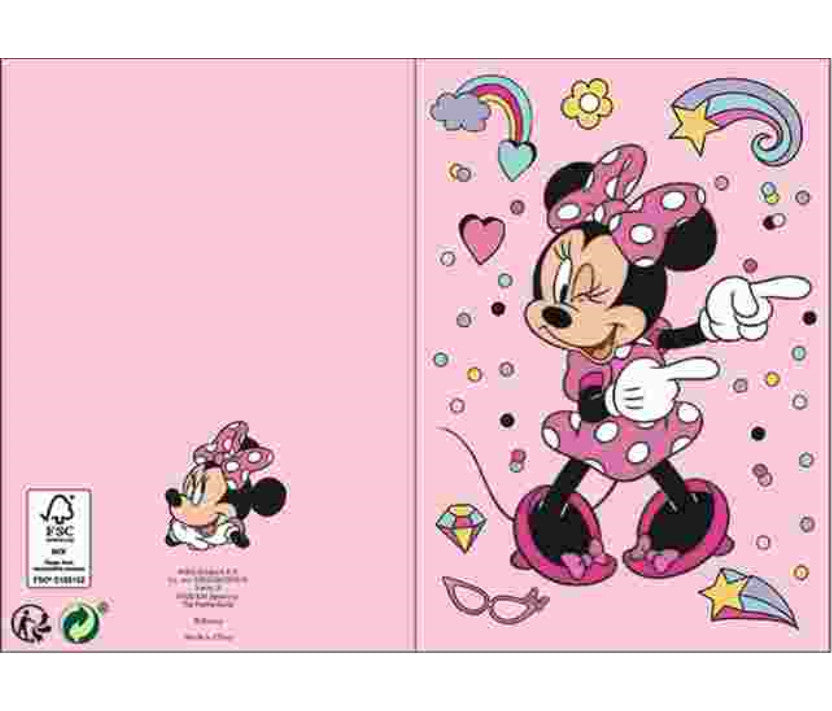 Disney Minnie Wink 3D pop-up üdvözlőkártya + boríték