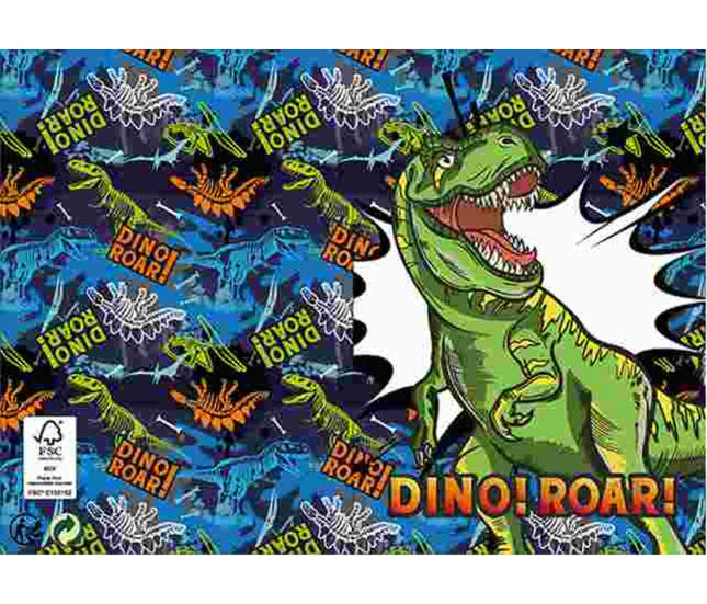 Dinoszaurusz Roar 3D pop-up üdvözlőkártya + boríték