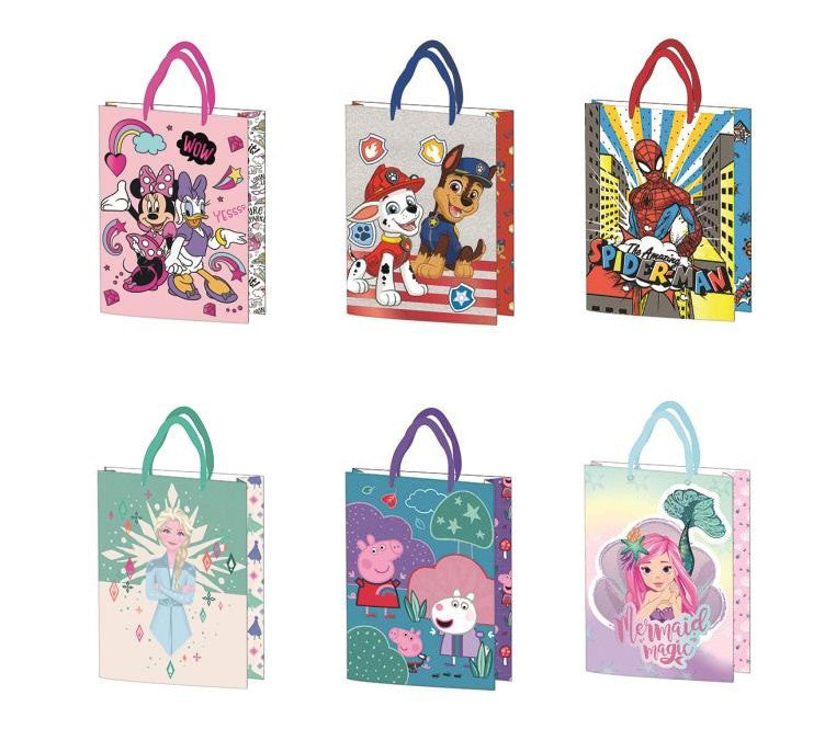 Disney papír ajándéktasak, ajándékzacskó 34x26x12 cm