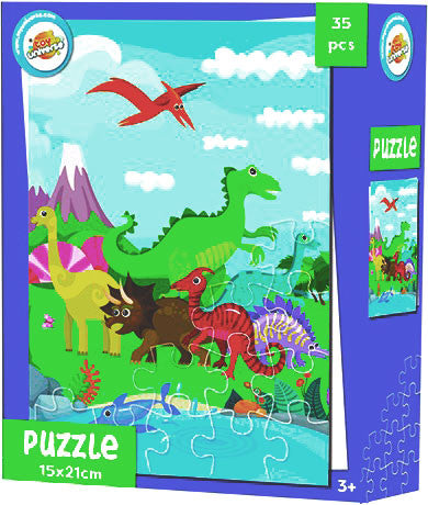 Dinoszaurusz mini puzzle 35 db-os