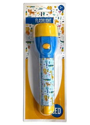 Állatos Yellow LED elemlámpa, zseblámpa 15 cm