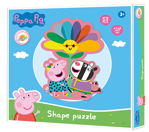 Peppa malac Flower forma puzzle 53 db-os