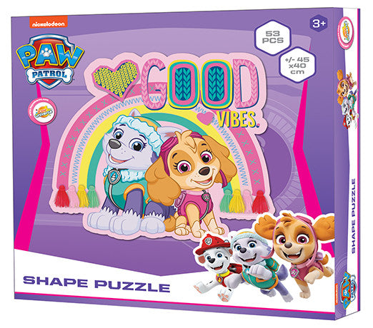 Mancs Őrjárat Vibes forma puzzle 53 db-os