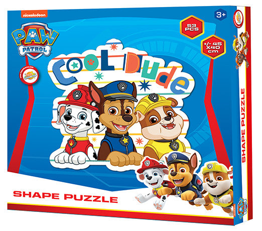 Mancs Őrjárat Cool Dude forma puzzle 53 db-os