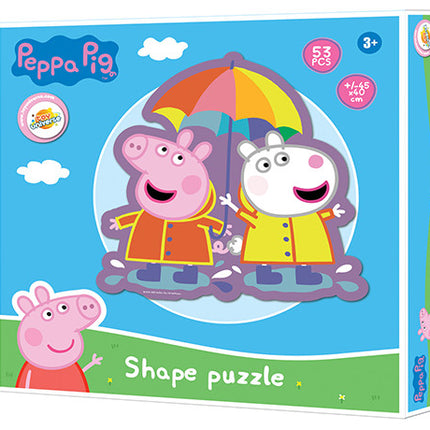 Peppa malac Rain forma puzzle 53 db-os