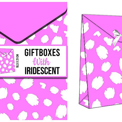 Színes Iridescent ajándékdoboz 2 db-os