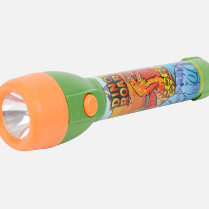 Dinoszaurusz Roar LED elemlámpa, zseblámpa 15 cm