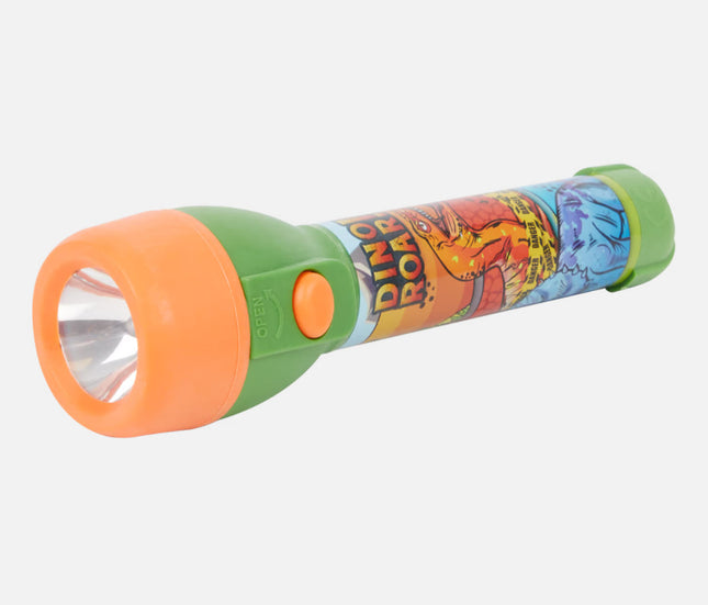 Dinoszaurusz Roar LED elemlámpa, zseblámpa 15 cm