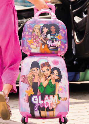 Glam Girls utazótáska, bőrönd 30,5x16x24 cm
